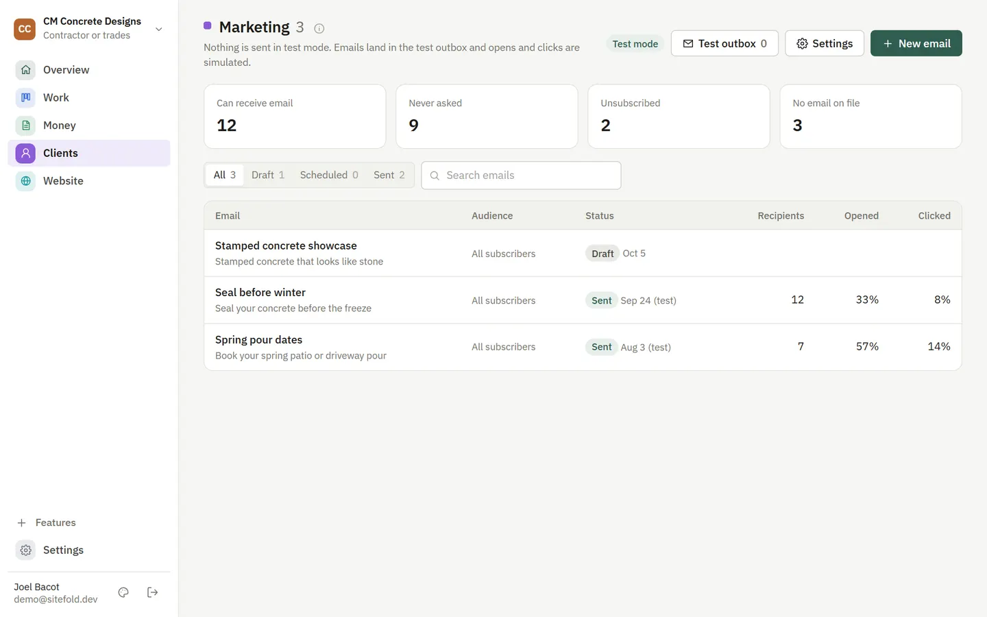 Writing a campaign to a customer segment